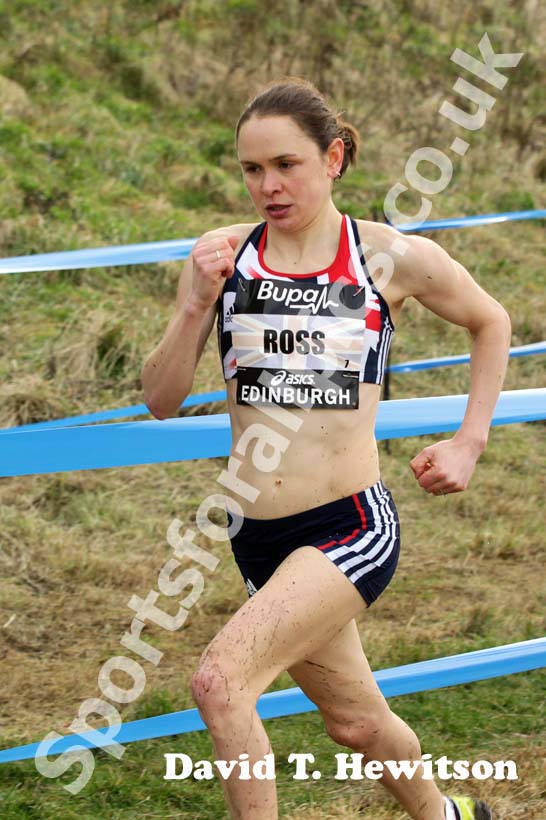 Freya Ross (GB) during the Senior Womens BUPA Great Edinburgh Cross country.